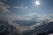 Salita di Marco e Sergio con tanta neve dalla Madonna delle nevi al Monte Cavallo dalla Val Terzera l'11 aprile 2010 - FOTOGALLERY